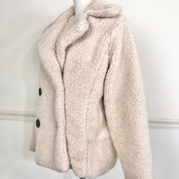 Free People Teddy jacket cream XS faux fur - Picture 5 of 12